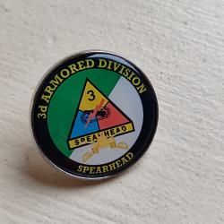 INSIGNE M&Eacute;TAL DE LA 3 EME ARMORED DIVISION " SPEARHEAD"