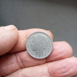 1 franc morlon alu 1x1944, 1x1945, 4x1946, 2x 1945, 3x1947, 2x1948, 1x1950, 1x1958