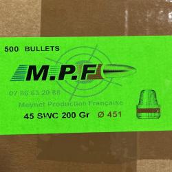 OGIVES MPF 45 SWC 200 GR PB X500