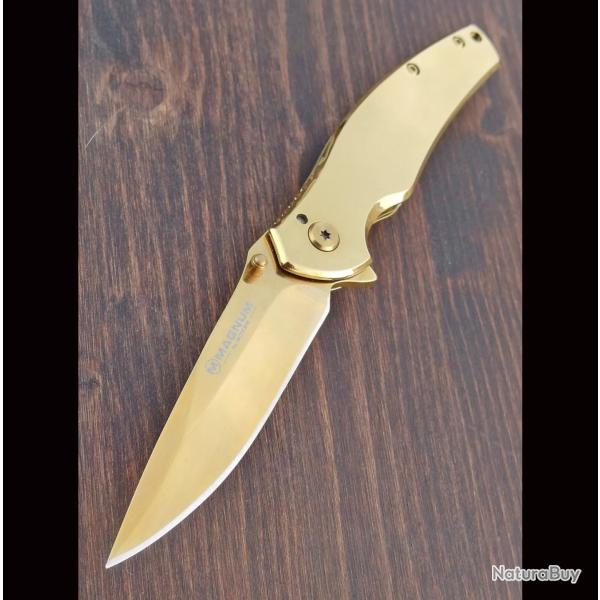 Couteau Pliant B�ker Magnum Gold - Acier 440