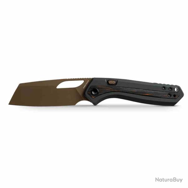 Couteau Pliant Vosteed Kroc Lame Acier 154CM Satin Manche Alu/Topo G10 Top Liner Lock VOSA1802