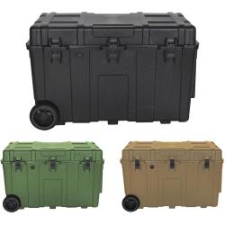 Malle de transport professionnelle &eacute;tanche Tan/Beige/FDE