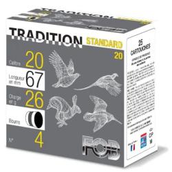 Cartouches Fob Tradition Standard 26 - Bourre grasse - Cal. 20/67 4