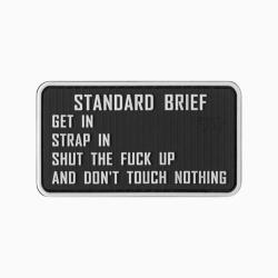 Patch Standard Briefing Noir/Blanc