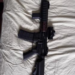 Golden Eagle Daniel Defense&reg; MK18 MOD1 GBBR (Noir)