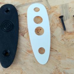 Plaque de crosse Anschutz ref 4707 avec insert blanc et vis d'origine