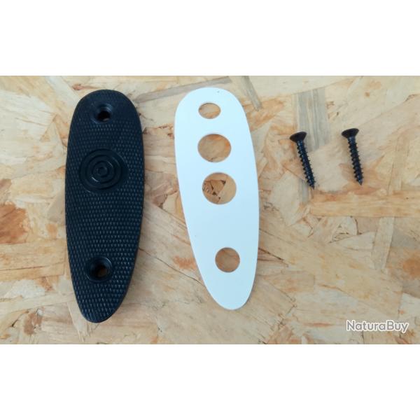 Plaque de crosse Anschutz ref 4707 avec insert blanc et vis d'origine