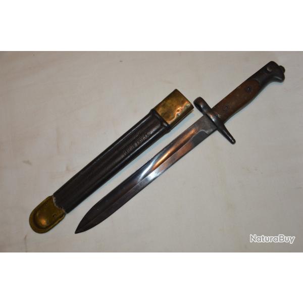 BAIONNETTE VETTERLI Mle 1870 (ITALIE) MODIFIEE 1916-FUSIL VETTERLI VITALI-GRANDE GUERRE 1914/1918