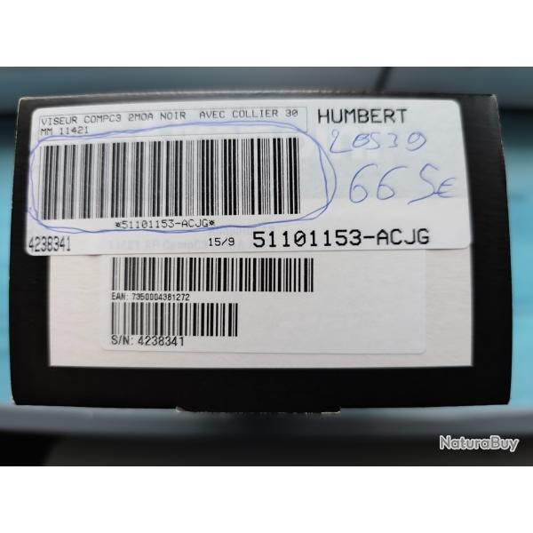 Point rouge Aimpoint compc3  2moa