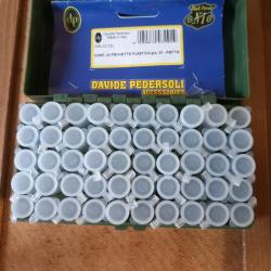 Lot de 50 &eacute;prouvettes pietta poudre noire marque pedersoli.