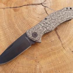 Couteau Pliant Herbertz Camo - Acier AISI 420 Noir