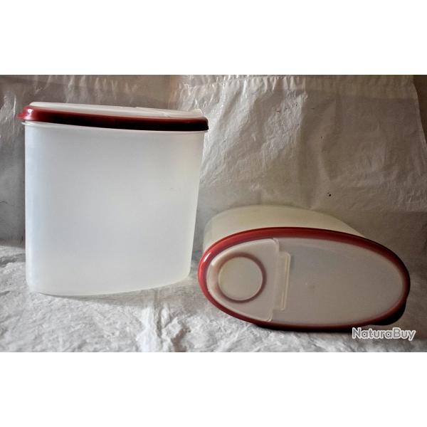 2 boites herm�tiques 2,1 litres Alimentaire