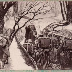 CPA - GUERRE 1914-18. Supr&ecirc;me absolution dans la tranch&eacute;e -N&deg;7439