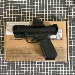 Pistolet airsoft AAP-01C Assassin noir - gaz - semi & full auto - neuf