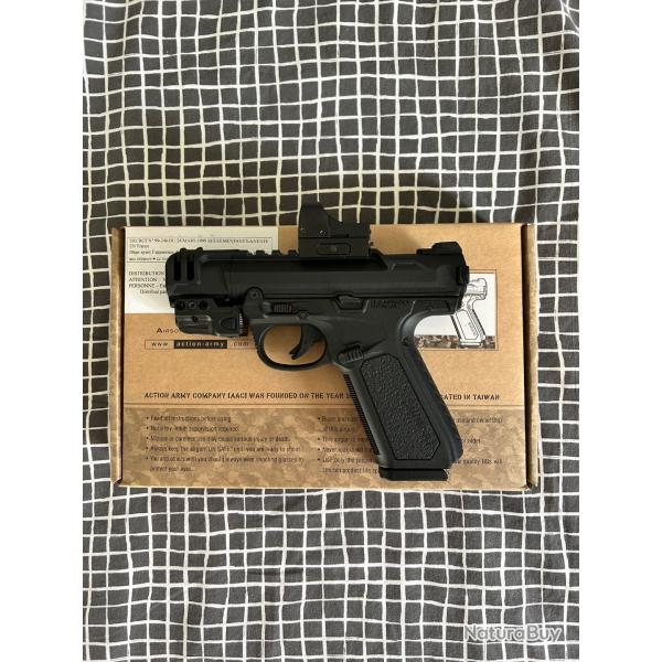 Pistolet airsoft AAP-01C Assassin noir - gaz - semi & full auto - neuf