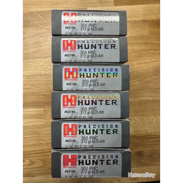 Munitions Hornady ELD-X 212 GR calibre 300 PRC