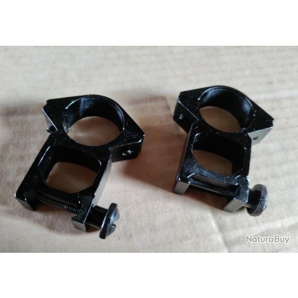 2 Anneaux de montage de lunette de vis�e