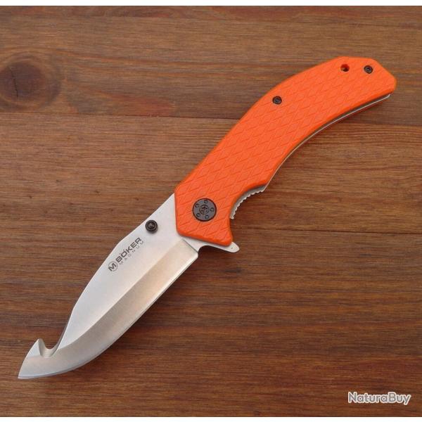 Couteau de Sauvetage B�ker Magnum - Acier 7Cr17MoV - Manche G10 Orange