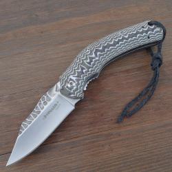 Couteau Pliant Haller - Manche Ergonomique G10 - Acier 440 Inox