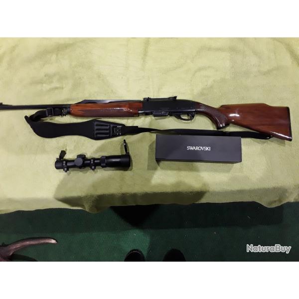 Carabine semi auto  remington avec bande de battue et lunette swarovski pro 1-6�24 irz 3