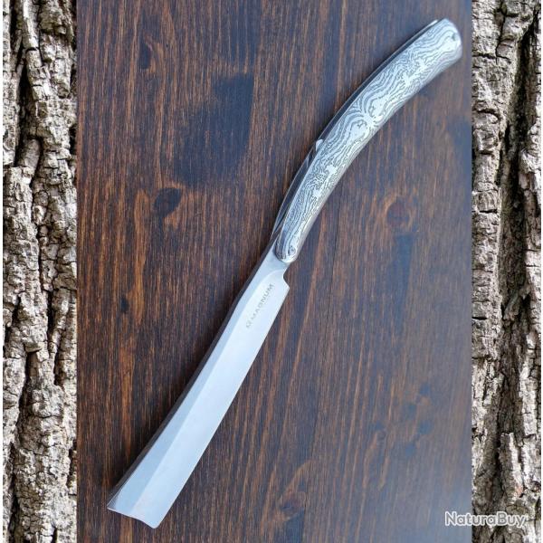 Couteau Pliant B�ker Magnum Style Rasoir - Acier 440 D�cor�