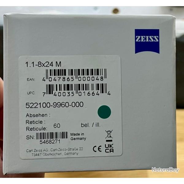 Lunette de battue Zeiss V8 1,1-8x24