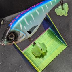 LOT 379/JERKBAITS SLOWSINKING COULANT avec 3 grosses billes /10 cm/Ref : bleu/FISH AND FISHING.