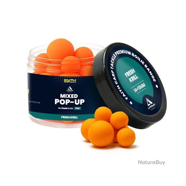 Pop Ups Faith A-Prime Fresh Krill 14+18mm 150ml
