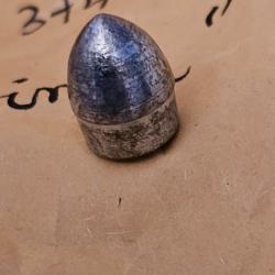 200 Balles Ogive Pointue Calibre 36 (.374) r&eacute;volver poudre noire id&eacute;al cartouche papier