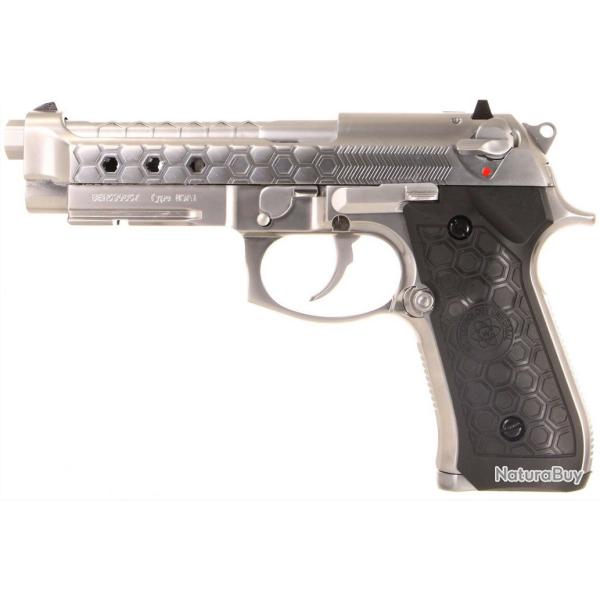 Beretta M92 A1 Hex Cut Silver Full Metal Blowback neuve airsoft
