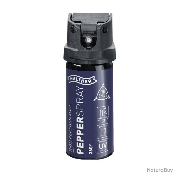 Bombe de d�fense Walther Prosecur 360 gaz poivre - 40 ml