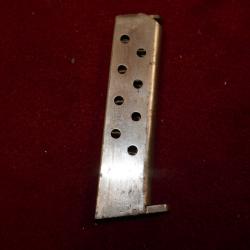 Chargeur de RUBY 9 coups en 7.65mm marquage VB nickel&eacute;