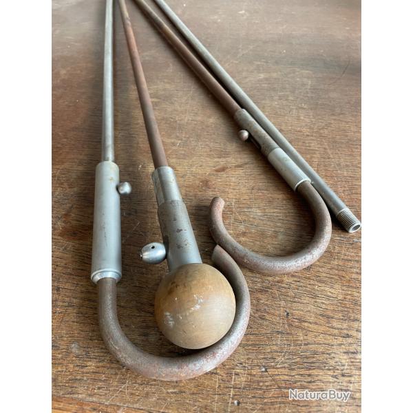 Lot de 3 cannes fusil anciennes 9 mm flobert
