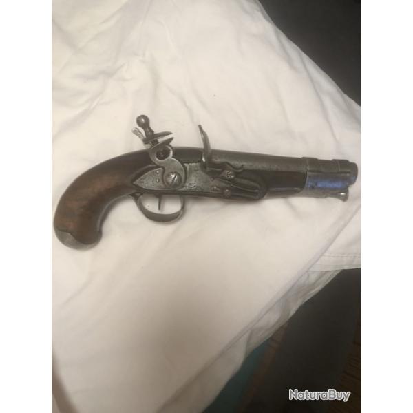 Pistolet demi ar�on gendarmerie �poque r�volutionnaire