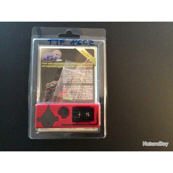 Hausse et guidon fibre optique marqu� LPA pour CZ 75/85 no shadow model