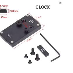 Adaptateur point rouge GLOCK empreinte VENOM VORTEX