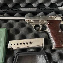 EXCEPTIONNEL PISTOLET WALTHER P38 PROTOTYPE WWII CANON D'ARTILLERIE DE 16,5cm CAL. 9X19