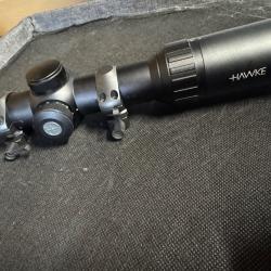 Lunettes hawke  1-4x24 avec r&eacute;ticule lumineux et montage d&eacute;montable