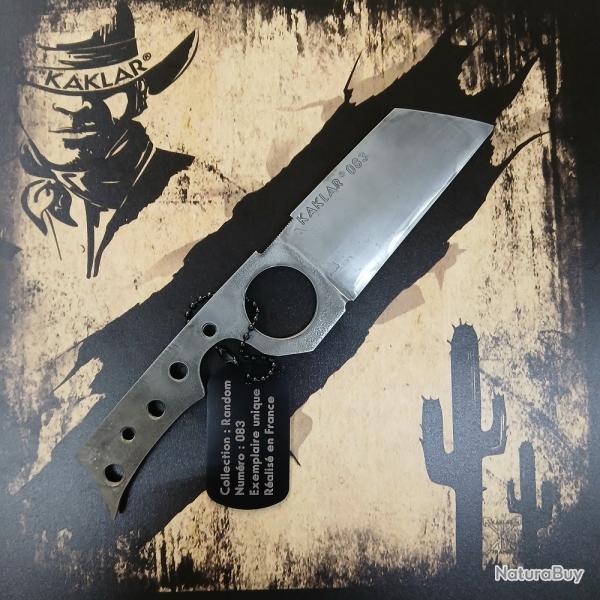 Couteau tactique Fran�ais artisanal unique num�rot� KAKLAR chasse bushcraft outdoor