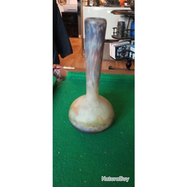 Vase berluze Art d�co sign� Muller fr�res Lun�ville