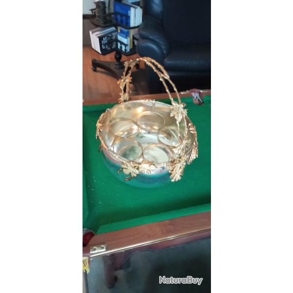 Grand et rare rafraichissoir � bouteilles italien