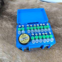 Boite bleu pour 15 tirs armes anciennes avec 30 tubes &eacute;tanche