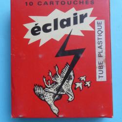REF 49 - ANCIENNE BO&Icirc;TE CARTOUCHES CHASSE CAL 12 - ECLAIR - PLOMBS N&deg; 2