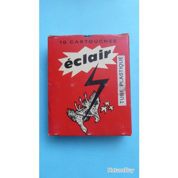 REF 49 - ANCIENNE BO�TE CARTOUCHES CHASSE CAL 12 - ECLAIR - PLOMBS N� 2