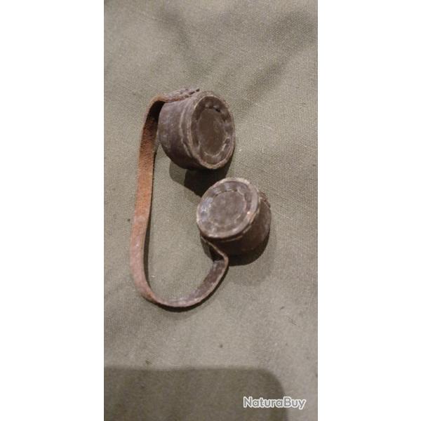 Bonnettes cuir d'origine pour Lunette PU Russe Mosin nagant.