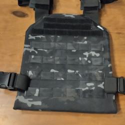 Gilet tactique camo noir