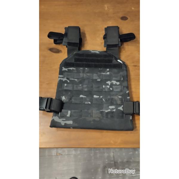 Gilet tactique camo noir