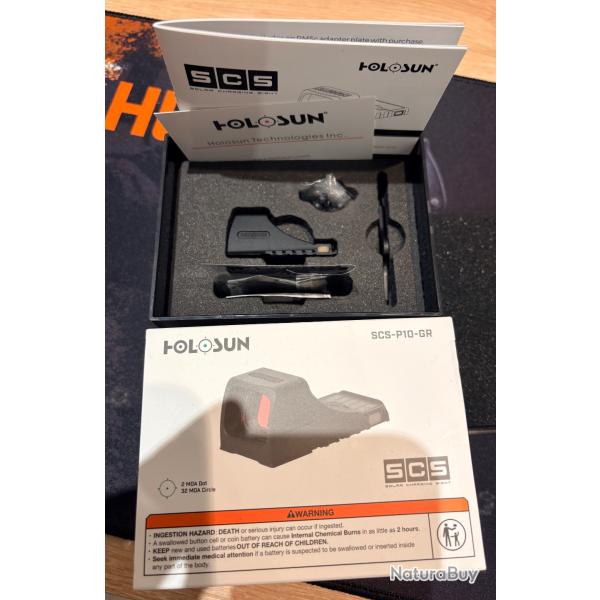 Holosun SCS-P10-GR vert 2 MOA - CZ Shadow 2 OR - quasi neuf
