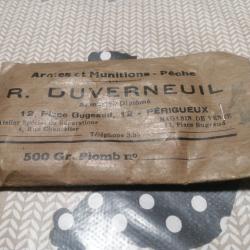 SACHET PAPIER DE PLOMBS M&Eacute;LANG&Eacute;S N&deg; 4-5-6. ARMURERIE R. DUVERNEUIL P&Eacute;RIGUEUX