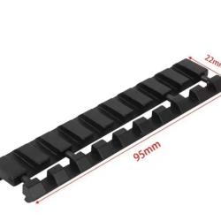 Adaptateur de 11 mm &agrave; 22 mm picatinny